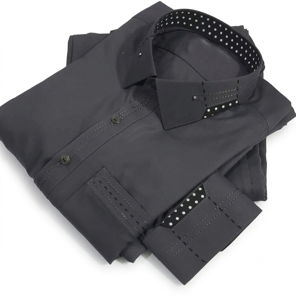Modern Minimalist: Contrast-Paneled Wash & Wear Kurta Shalwar