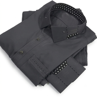 Modern Minimalist: Contrast-Paneled Wash & Wear Kurta Shalwar