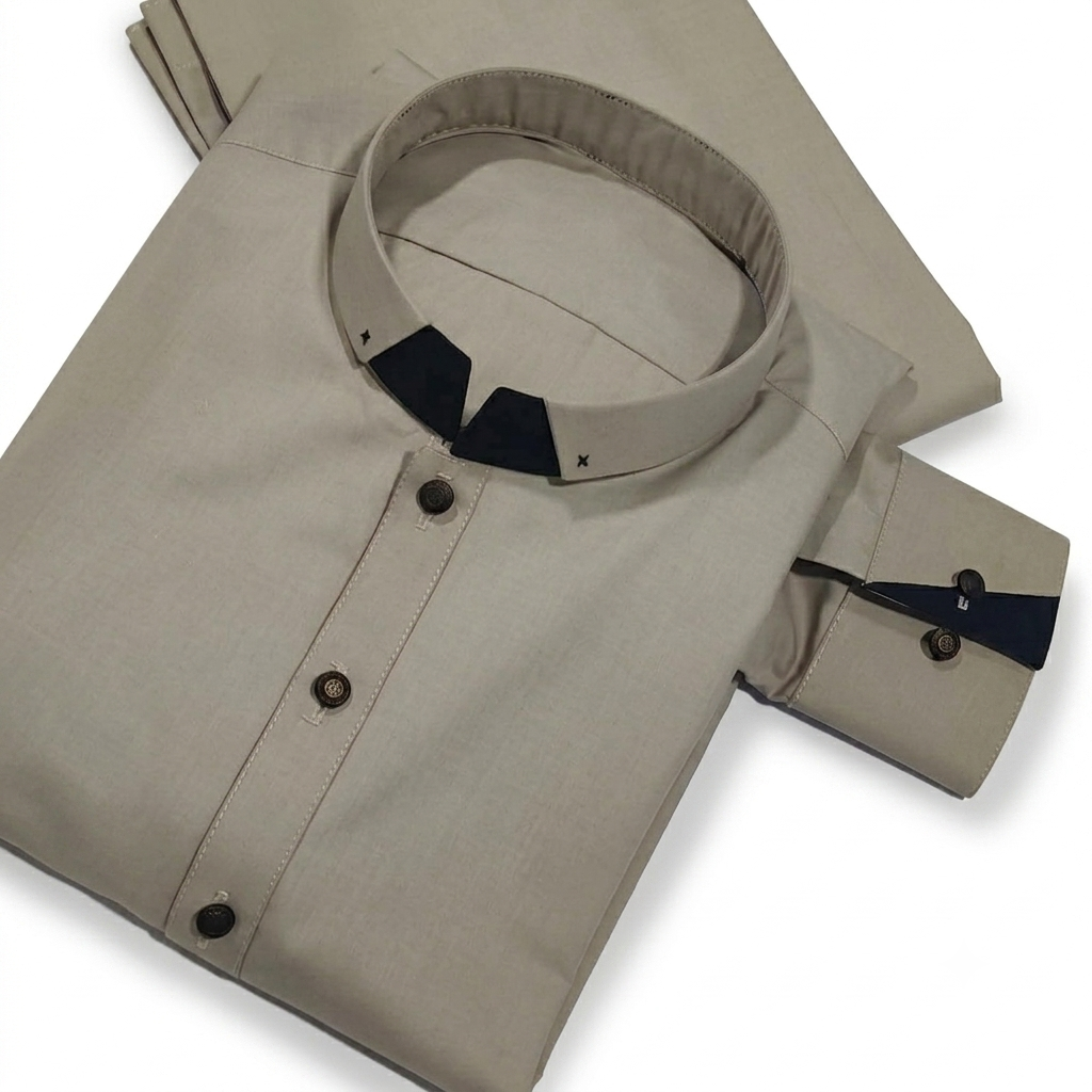 Men's Premium Wash & Wear Kurta Shalwar | Modern Round-Hem