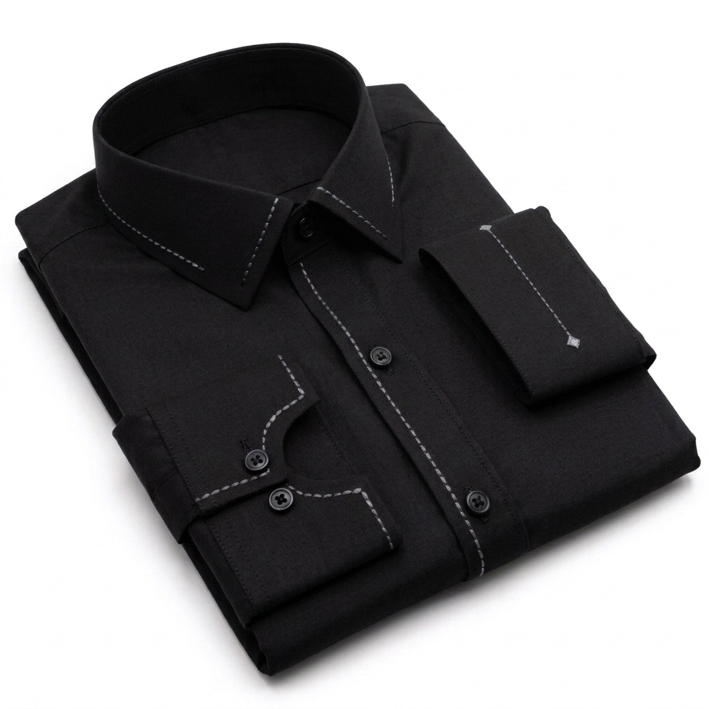 Premium Wash & Wear Kurta Shalwar | Elite Contrast-Panelled